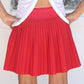 Red Pleated Skort - YOGAZ