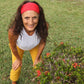 Red Bamboo Headband