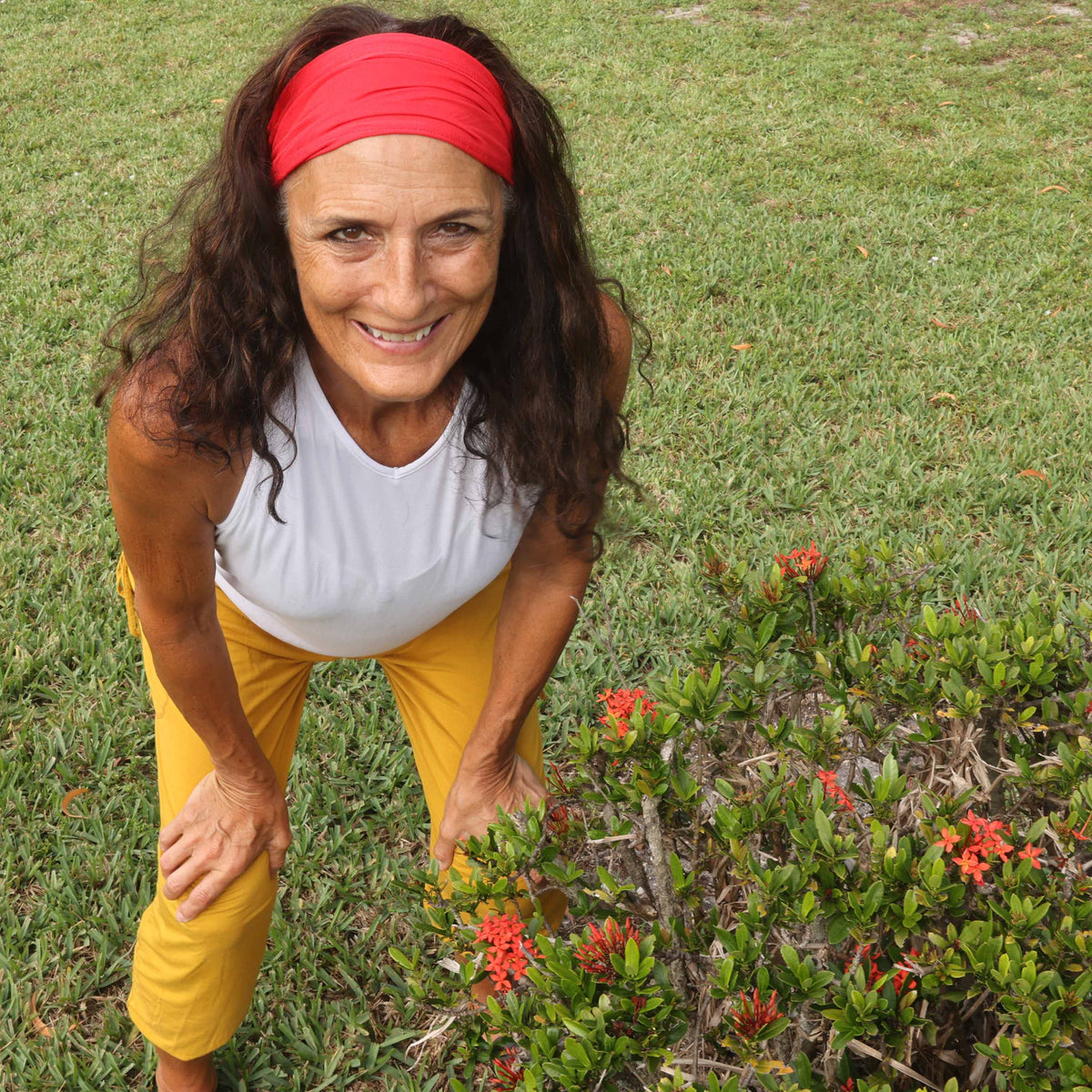 Red Bamboo Headband