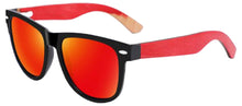 Load image into Gallery viewer, YOGAZ Red Velvet Bamboo Sunglasses
