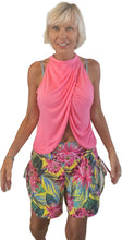 Load image into Gallery viewer, YOGAZ Lotus Flower Blossom Tropical &amp; Colorful Fun Shorts
