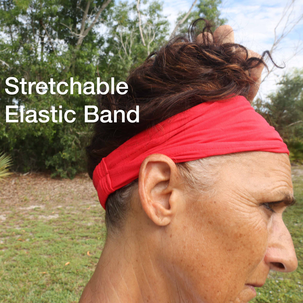 Red Bamboo Headband