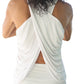 Yogaz Eco-Friendly Modal Bow Tank Top in White - YOGAZ