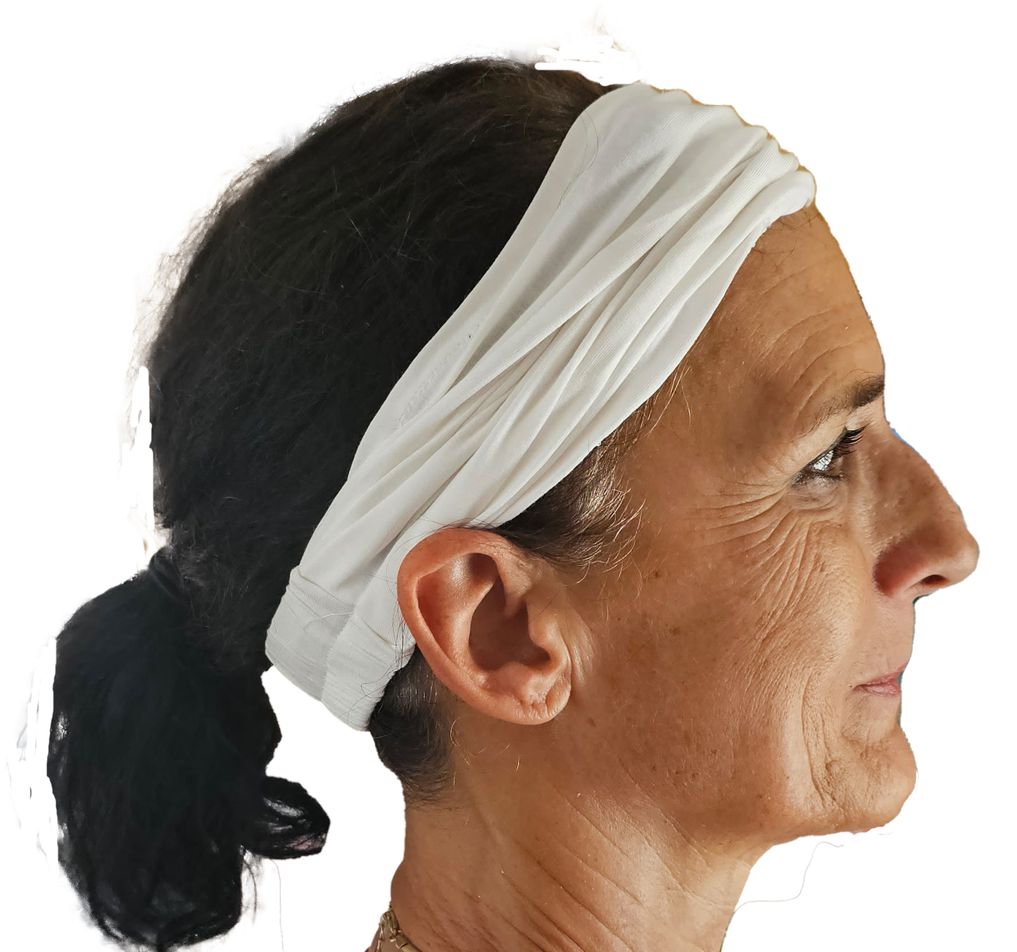 White Bamboo Headband the softest most breathable headband you have even worn - YOGAZ