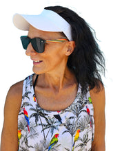 Load image into Gallery viewer, White Bamboo Matching Sun Visor
