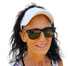 Load image into Gallery viewer, White Bamboo Matching Sun Visor
