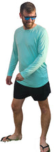 Load image into Gallery viewer, Bamboo UV Protectant Aqua Colored Long Sleeve Shirts  sizes Extra Small to XXXL
