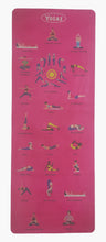 Load image into Gallery viewer, Learn Yoga at Home with this Self-Teaching Yoga Mat Pink
