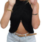 The Yogaz Black Sexy Top is well, really sexy! Made with Sustainable Eco-Friendly Bamboo! - YOGAZ