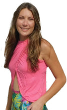Load image into Gallery viewer, The Yogaz Hot Pink Sexy Top is well, really sexy! Made with Sustainable Eco-Friendly Bamboo!
