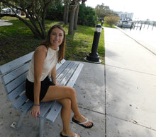 Load image into Gallery viewer, The Yogaz Light Golden Sexy Top is well, really sexy! Made with Sustainable Eco-Friendly Bamboo!
