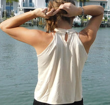 Load image into Gallery viewer, The Yogaz Light Golden Sexy Top is well, really sexy! Made with Sustainable Eco-Friendly Bamboo!
