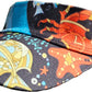 Octy Skort Sea Life Print Sun Visor Hat - Eye-Catching Design, Wide Brim Shade - YOGAZ