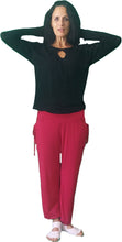Load image into Gallery viewer, YOGAZ Eco-Friendly Bamboo Hot-Pink  Pants with our Signature Pocket in Pocket design
