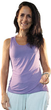 Load image into Gallery viewer, YOGAZ Eco-Friendly Bamboo Fabric Lovely Lavender BOW Tank Top
