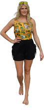 Load image into Gallery viewer, Black Men&#39;s or Women&#39;s Eco-Friendly Bamboo Fabric Shorts with Waist Tie for the Ultimate Comfort
