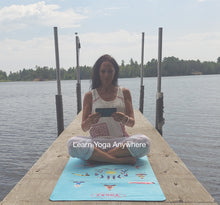 Load image into Gallery viewer, Learn Yoga at Home with this Self-Teaching Yoga Mat Pink
