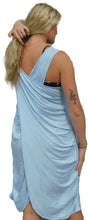 Load image into Gallery viewer, Yogaz New Eco Friendly Bamboo Light Blue Swimsuit Cover-Sun Dress is called &quot;Wave&quot;. It&#39;s super cute, elegant and so comfortable.

