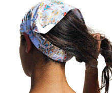 Load image into Gallery viewer, a woman with a bandana on her head
