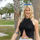 The Yogaz Black Sexy Top is well, really sexy! Made with Sustainable Eco-Friendly Bamboo! - YOGAZ
