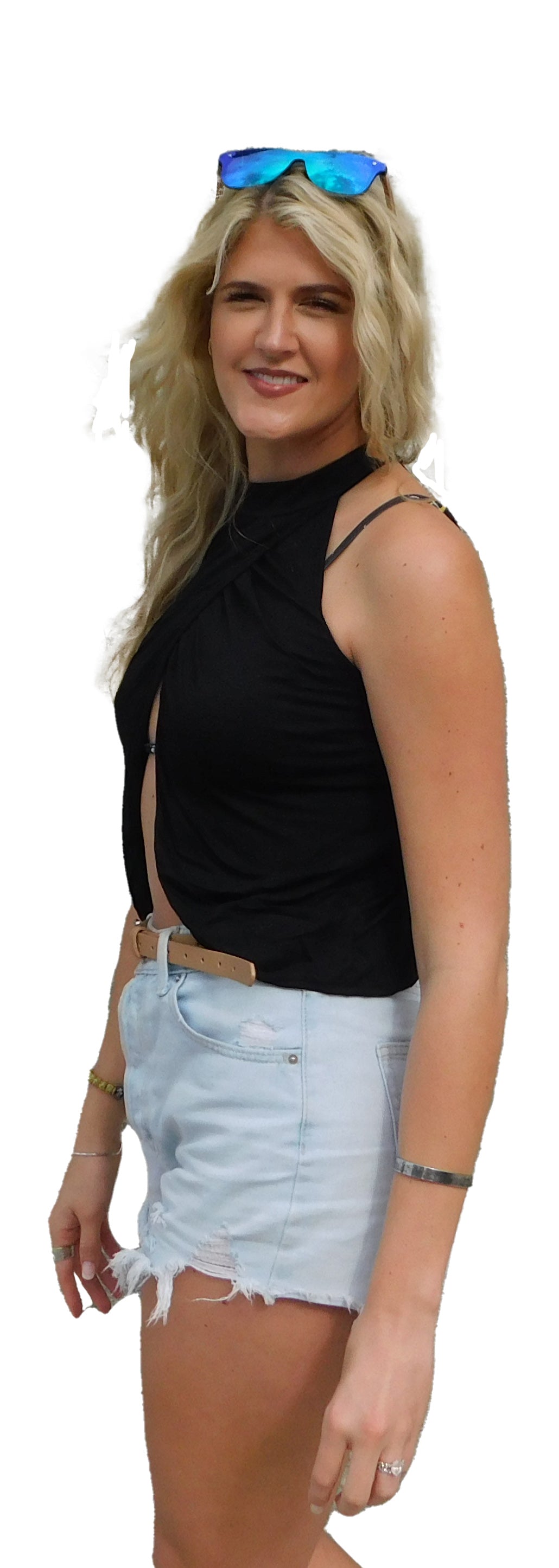 The Yogaz Black Sexy Top is well, really sexy! Made with Sustainable Eco-Friendly Bamboo! - YOGAZ