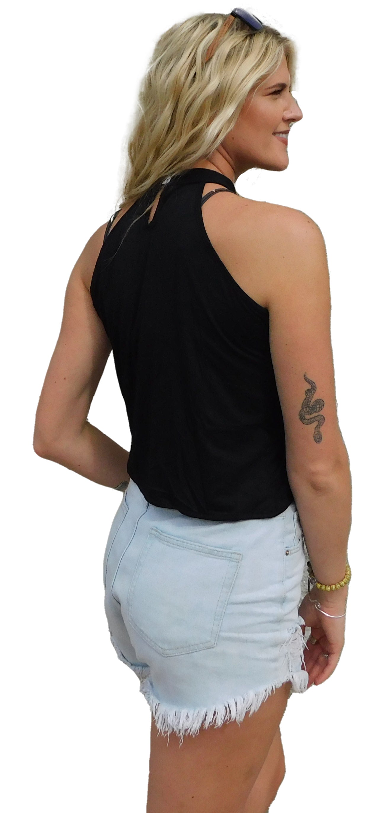 The Yogaz Black Sexy Top is well, really sexy! Made with Sustainable Eco-Friendly Bamboo! - YOGAZ