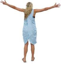 Load image into Gallery viewer, Yogaz New Eco Friendly Bamboo Light Blue Swimsuit Cover-Sun Dress is called &quot;Wave&quot;. It&#39;s super cute, elegant and so comfortable.
