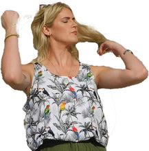 Load image into Gallery viewer, Parrots in Paradise Super Cool Chill Tank Top
