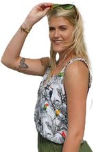 Load image into Gallery viewer, Parrots in Paradise Super Cool Chill Tank Top
