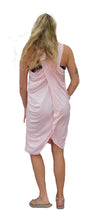 Load image into Gallery viewer, Yogaz New Eco Friendly Bamboo Pink Swimsuit Cover-Sun Dress is called &quot;Wave&quot;. It&#39;s super cute, elegant and so comfortable.
