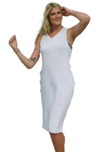 Load image into Gallery viewer, Yogaz New Eco Friendly Bamboo  Ivory Swimsuit Cover-Sun Dress is called &quot;Wave&quot;. It&#39;s super cute, elegant and so comfortable.
