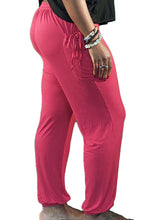 Load image into Gallery viewer, YOGAZ Eco-Friendly Bamboo Hot-Pink  Pants with our Signature Pocket in Pocket design
