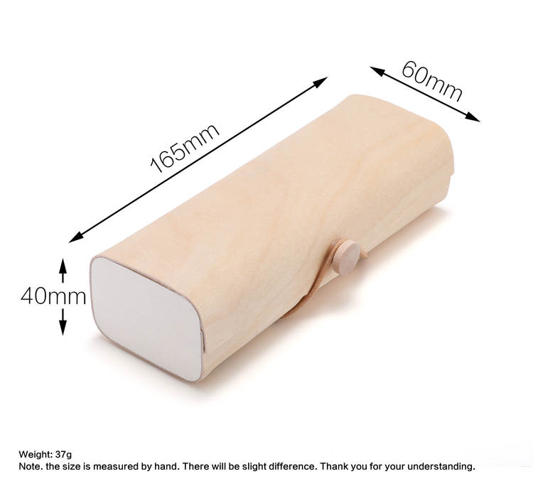 a wooden object with measurements for the length of it