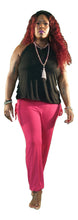 Load image into Gallery viewer, YOGAZ Eco-Friendly Bamboo Hot-Pink  Pants with our Signature Pocket in Pocket design
