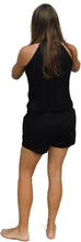 Load image into Gallery viewer, Black Men&#39;s or Women&#39;s Eco-Friendly Bamboo Fabric Shorts with Waist Tie for the Ultimate Comfort
