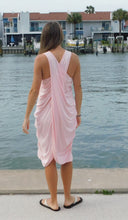 Load image into Gallery viewer, Yogaz New Eco Friendly Bamboo Pink Swimsuit Cover-Sun Dress is called &quot;Wave&quot;. It&#39;s super cute, elegant and so comfortable.
