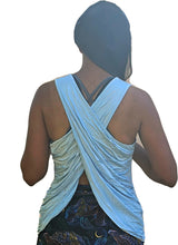 Load image into Gallery viewer, Yogaz Eco-Friendly Bamboo Bow Tank Top in Light Blue
