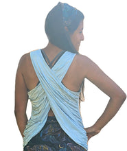 Load image into Gallery viewer, Yogaz Eco-Friendly Bamboo Bow Tank Top in Light Blue
