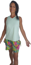 Load image into Gallery viewer, YOGAZ Lotus Flower Blossom Tropical &amp; Colorful Fun Shorts

