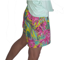 Load image into Gallery viewer, YOGAZ Lotus Flower Blossom Tropical &amp; Colorful Fun Shorts
