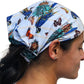 Tropical Stripe Parrot headband matching parrot shorts - YOGAZ