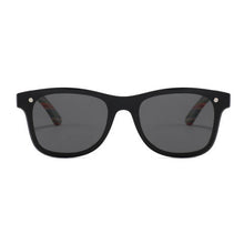Load image into Gallery viewer, Hand Made BAMBOO Rainbow Stripe Sunglasses with UV 400 Protection High Quality Polarized Lenses
