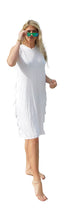 Load image into Gallery viewer, Yogaz New Eco Friendly Bamboo  Ivory Swimsuit Cover-Sun Dress is called &quot;Wave&quot;. It&#39;s super cute, elegant and so comfortable.
