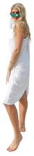 Load image into Gallery viewer, Yogaz New Eco Friendly Bamboo  Ivory Swimsuit Cover-Sun Dress is called &quot;Wave&quot;. It&#39;s super cute, elegant and so comfortable.
