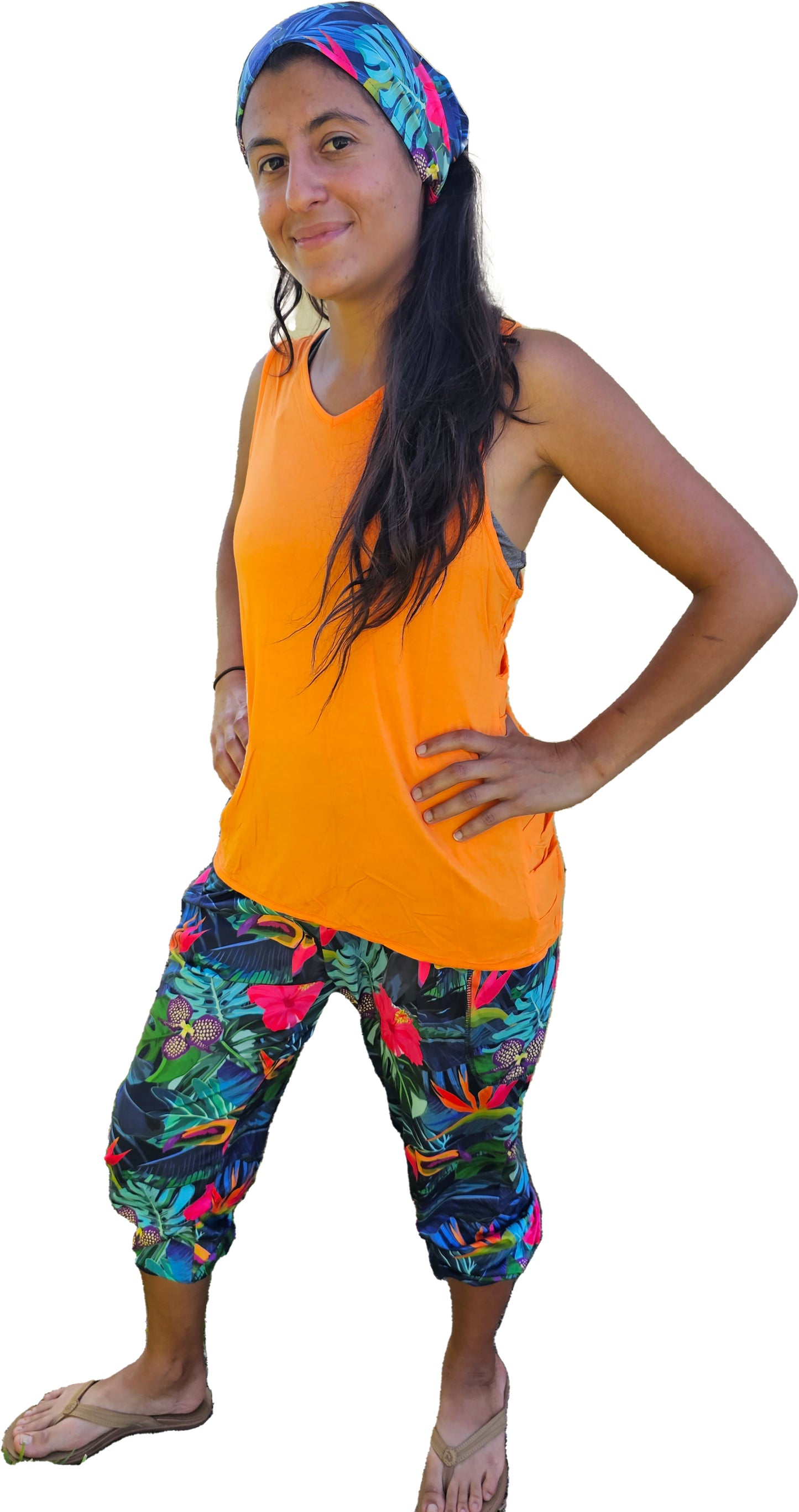 YOGAZ Toucan Tango Print Pants with our signature two pockets in one design