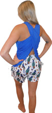 Load image into Gallery viewer, YOGAZ Eco-Friendly Bamboo Fabric Luxurious BOW Tank Top Royal Blue
