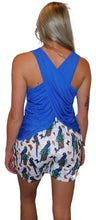 Load image into Gallery viewer, YOGAZ Eco-Friendly Bamboo Fabric Luxurious BOW Tank Top Royal Blue
